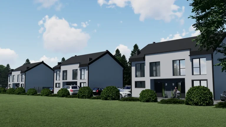Strażów – zabudowa bliźniacza